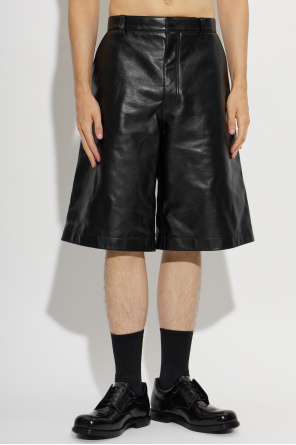 Balenciaga Leder-Shorts