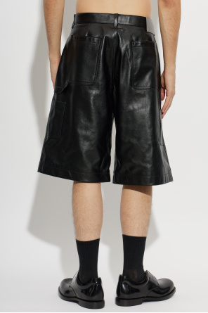 Balenciaga Leder-Shorts
