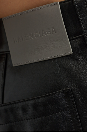 Balenciaga Leder-Shorts