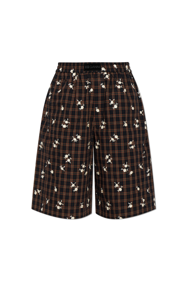 Floral motif shorts od Ganni