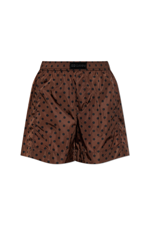 Polka dot patterned shorts