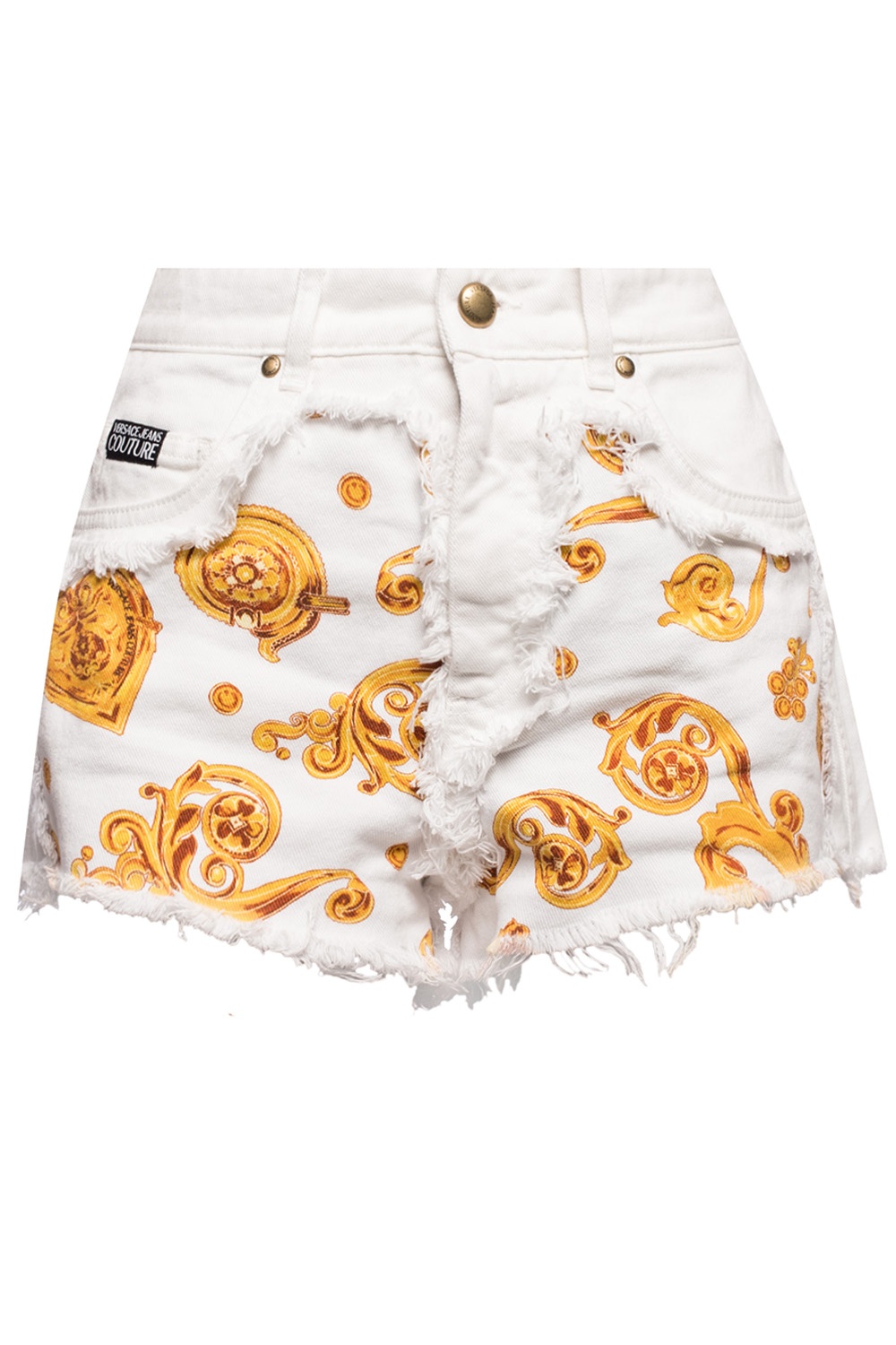 versace denim shorts