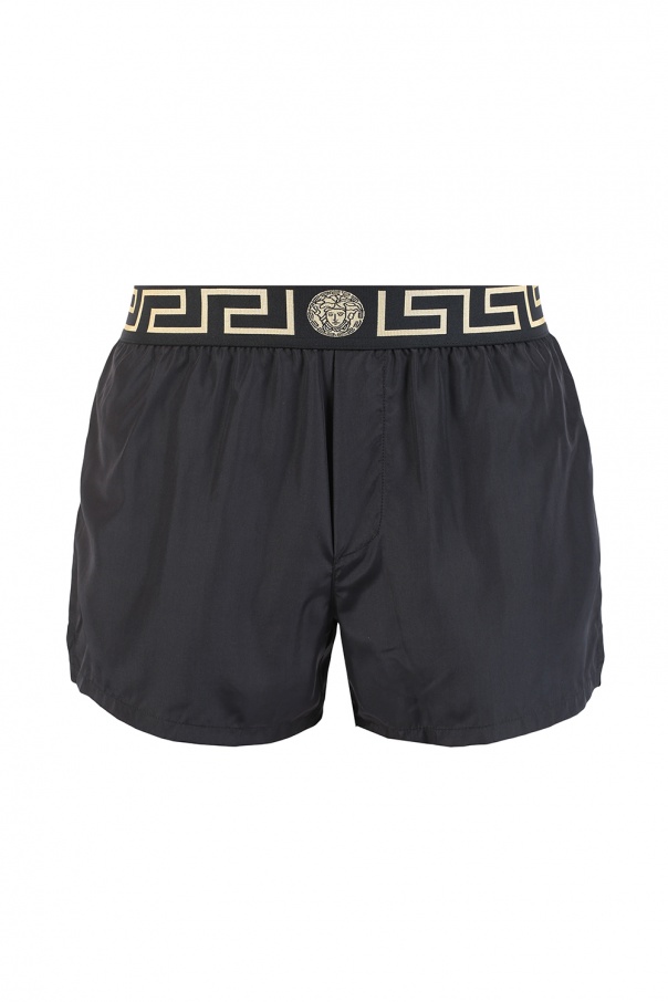 versace swim trunks white