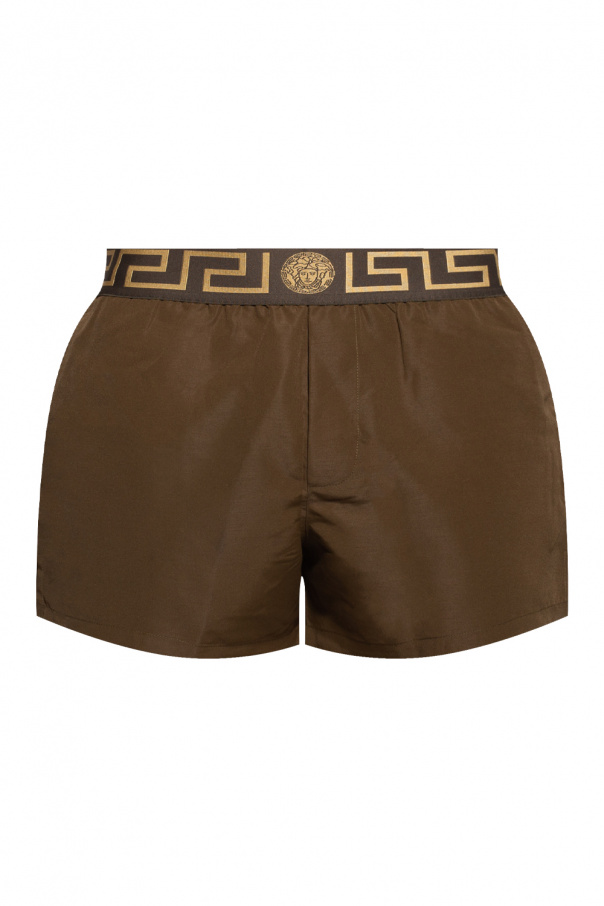 Versace Drawstring Shorts In French Terry