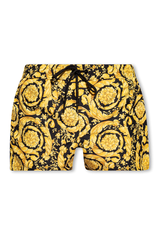 Versace Barocco-printed swim shorts