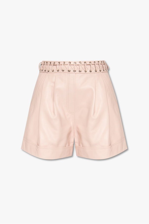 Balmain bold Shorts with lace-up detail