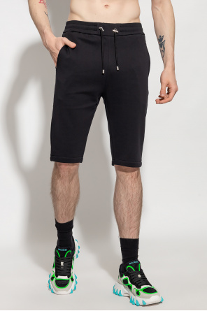 balmain Black Cotton shorts