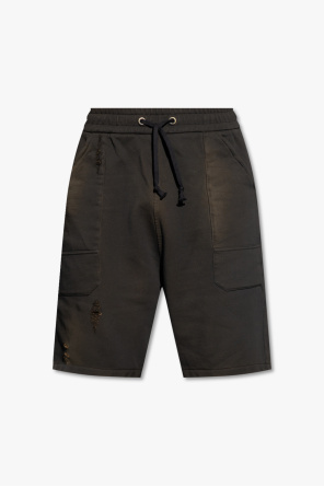 Shorts with vintage effect od Balmain