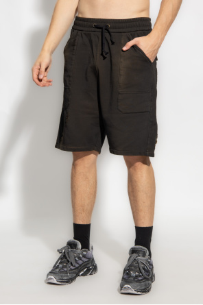 balmain cape Shorts with vintage effect