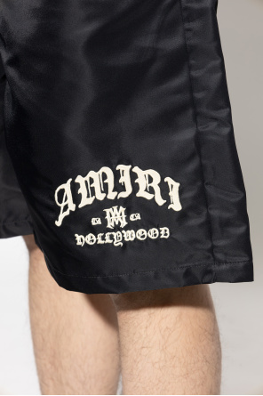 Amiri Logo shorts