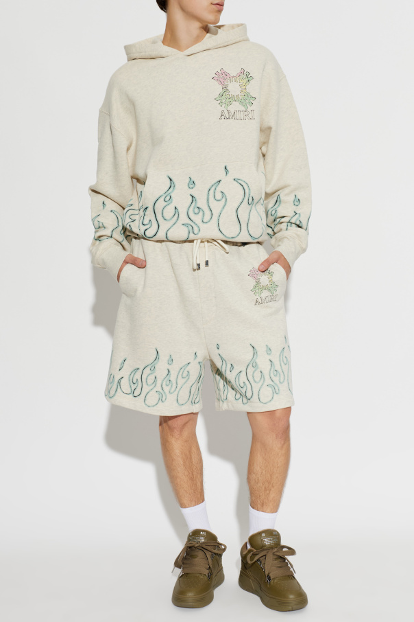 Amiri Logo shorts