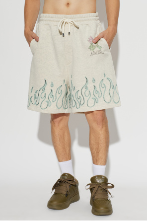 Amiri Logo shorts