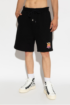 Amiri Pantalones cortos de chándal con logo estampado