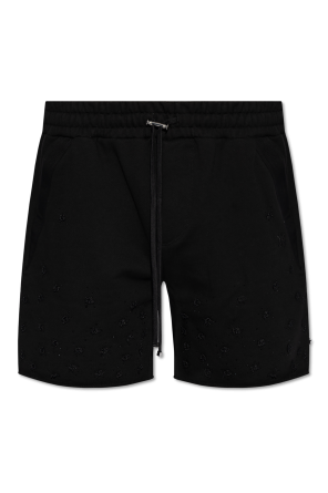Shorts with application od Amiri