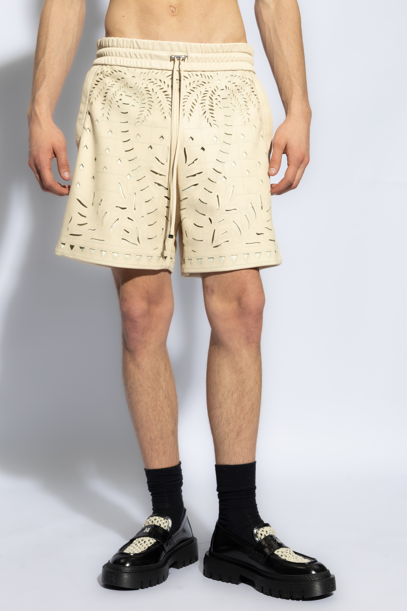 Amiri Leather shorts