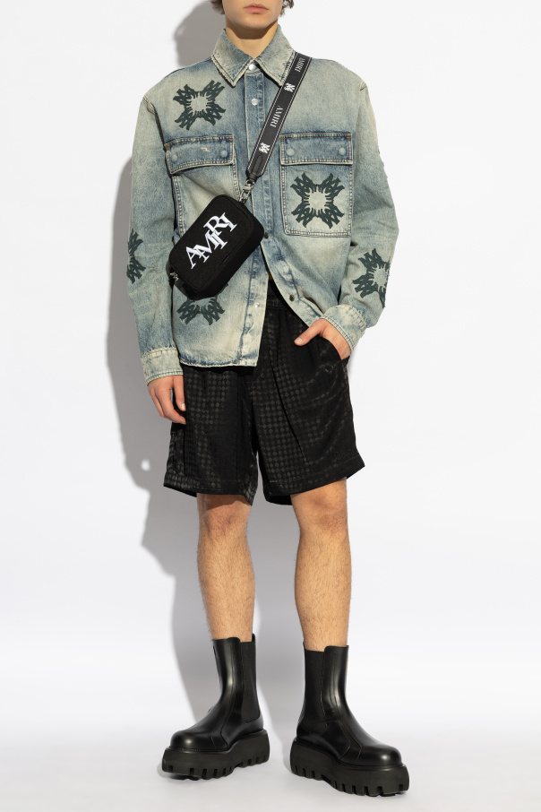 Amiri Logo shorts