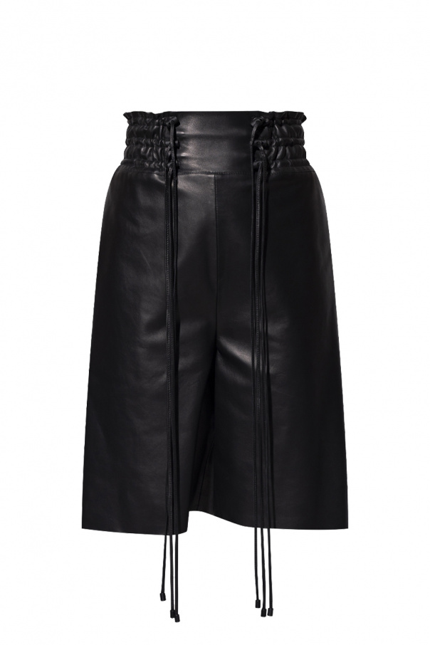 The Mannei ‘Aydoun’ leather Hailey shorts