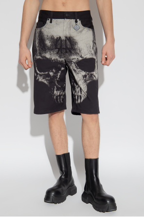 44 Label Group geometric-print shorts with logo