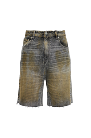 Jeansowe szorty z efektem `vintage`