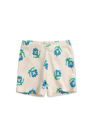 Leggings cortos con estampado floral