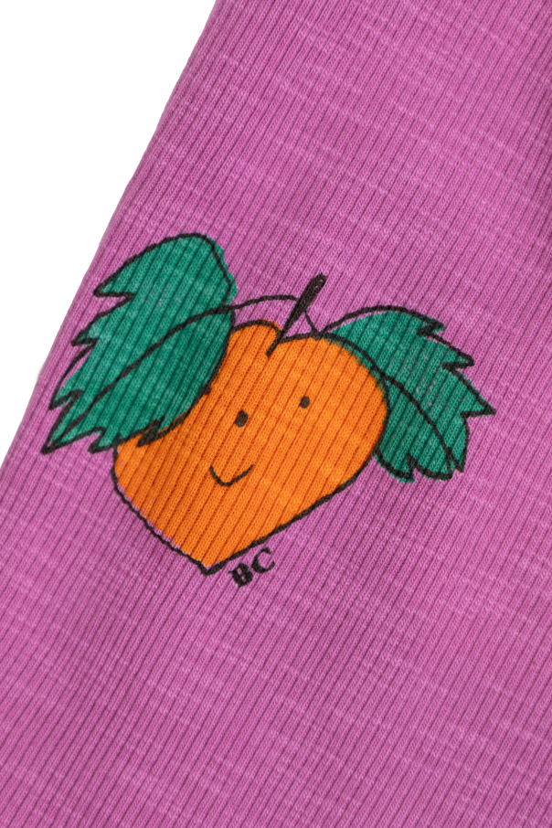 Bobo Choses Prążkowane krótkie  leginsy z nadrukiem