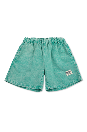 Shorts with logo patch