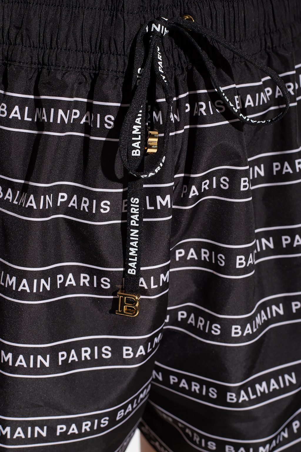 balmain ribbed balmain ribbed logo-embossed track shorts