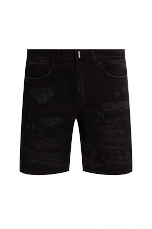 Givenchy Jeans-Shorts mit weitem Bein Blau