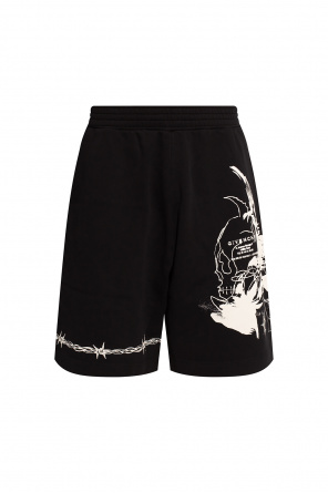 Givenchy Backpack logo-print cotton shorts