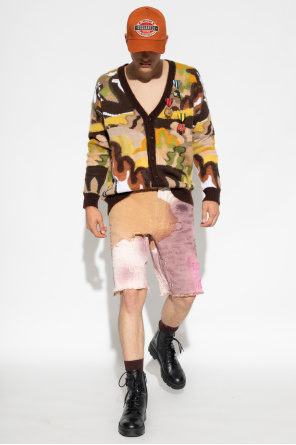Distressed denim shorts od Givenchy