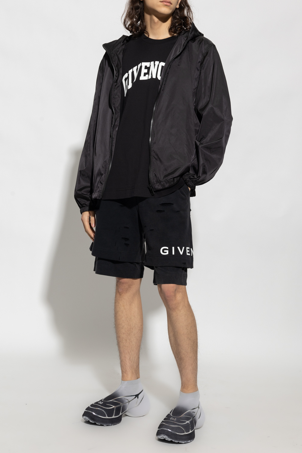 Givenchy Givenchy logo waistband pleated skirt