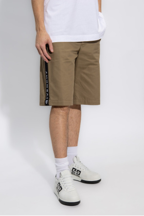 Givenchy toilette Cotton shorts with side stripes