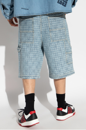 Givenchy Denim shorts with jacquard pattern