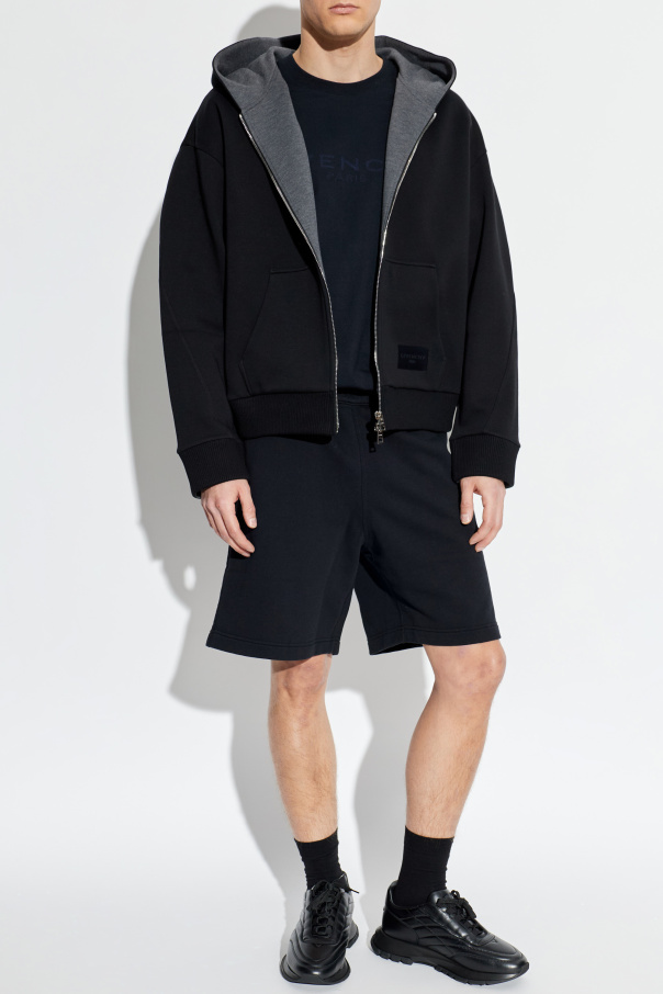 Givenchy Shorts mit Logo-Aufnäher