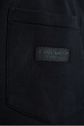 Givenchy Shorts mit Logo-Aufnäher