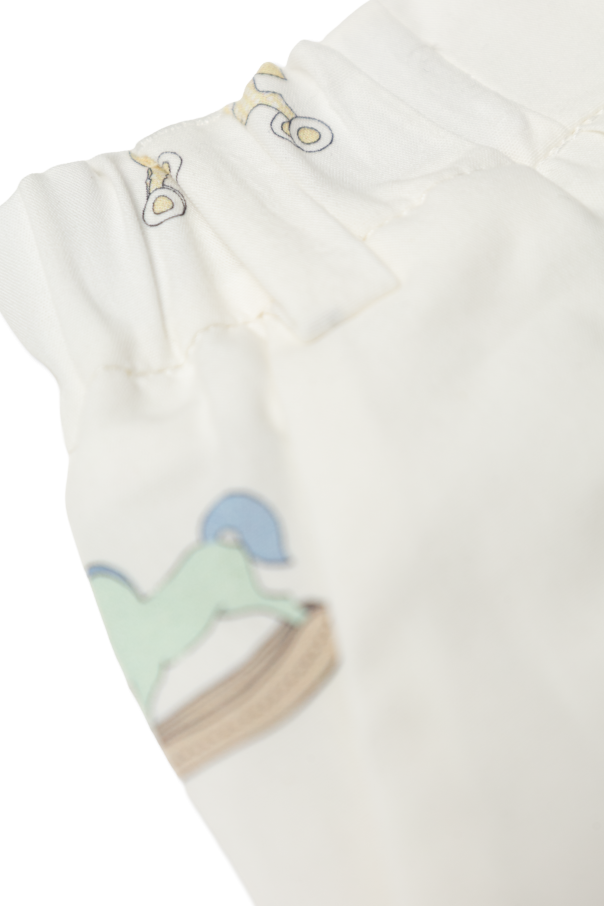 Fendi Kids Pantalones cortos de algodón con estampado