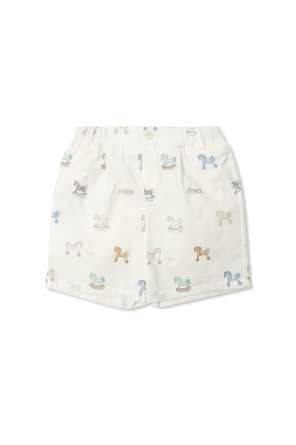 Cotton shorts with print