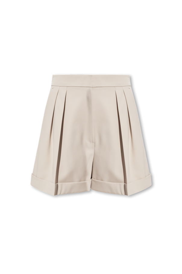 Max Mara ‘Bormida’ pleat-front cropped shorts