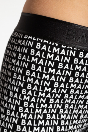 Balmain Crop leggings with logo