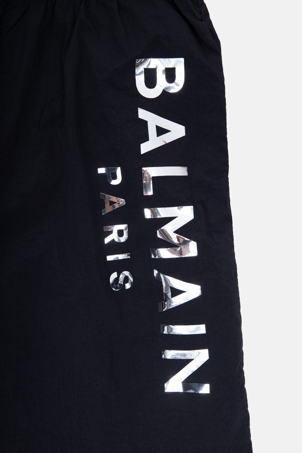 Balmain Kids Balmain Kids logo-print sweatshirt dress