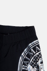 Balmain Kids BLACK Swim shorts with logo