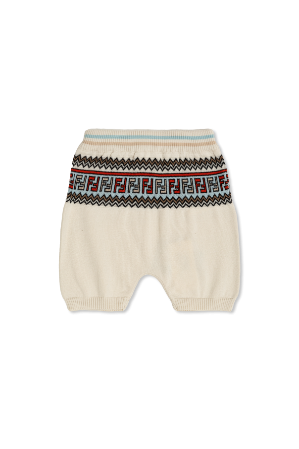 Fendi Kids Shorts with decorative pattern