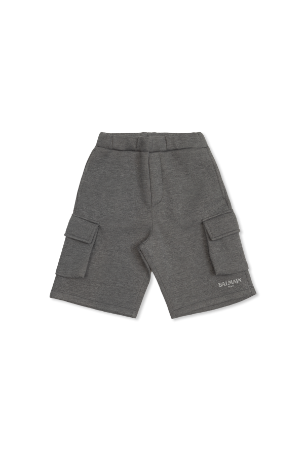 Balmain Kids Logo shorts