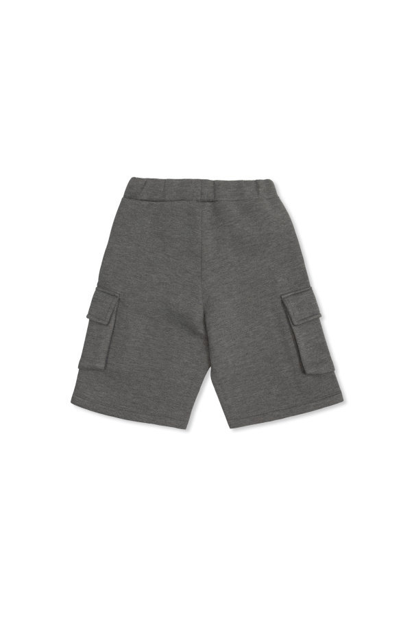 Balmain Kids Logo shorts