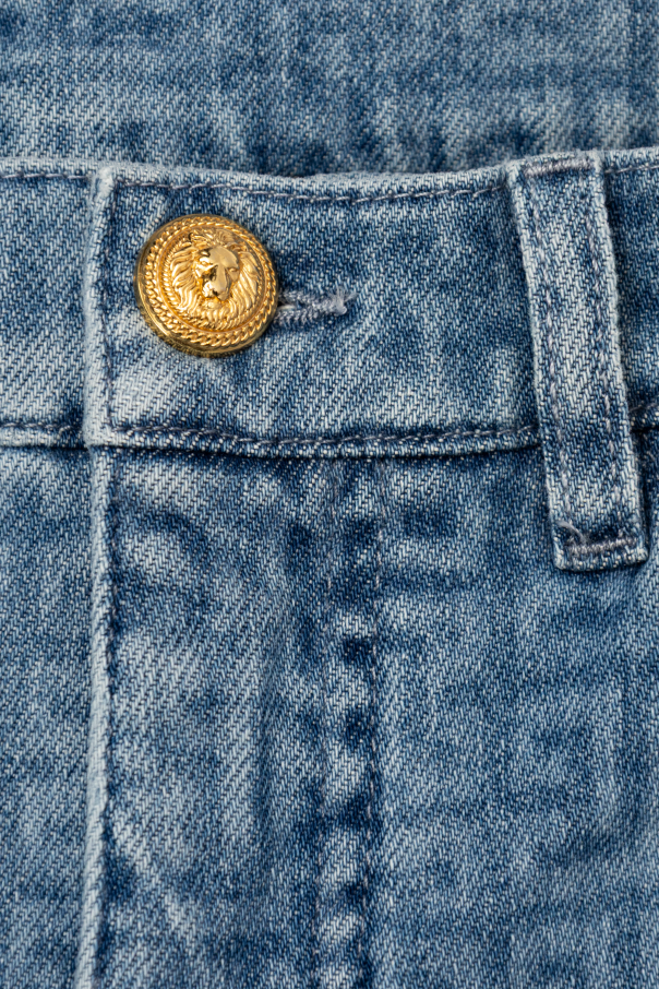 Balmain Kids Pantalones cortos vaqueros