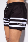 balmain intarsia-knit balmain intarsia-knit ceramic details fringed skirt