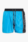 Shorts With Embossed embroidered-logo Balmain Logo