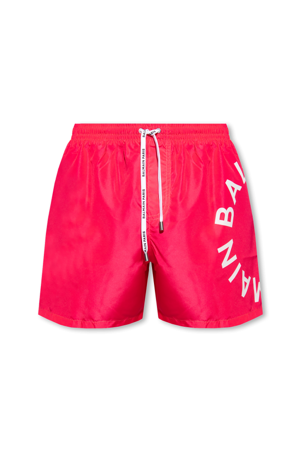 balmain shoulder Swim shorts
