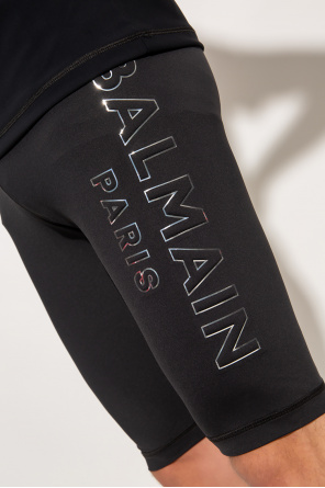 Balmain Balmain logo print cotton sweatshirt