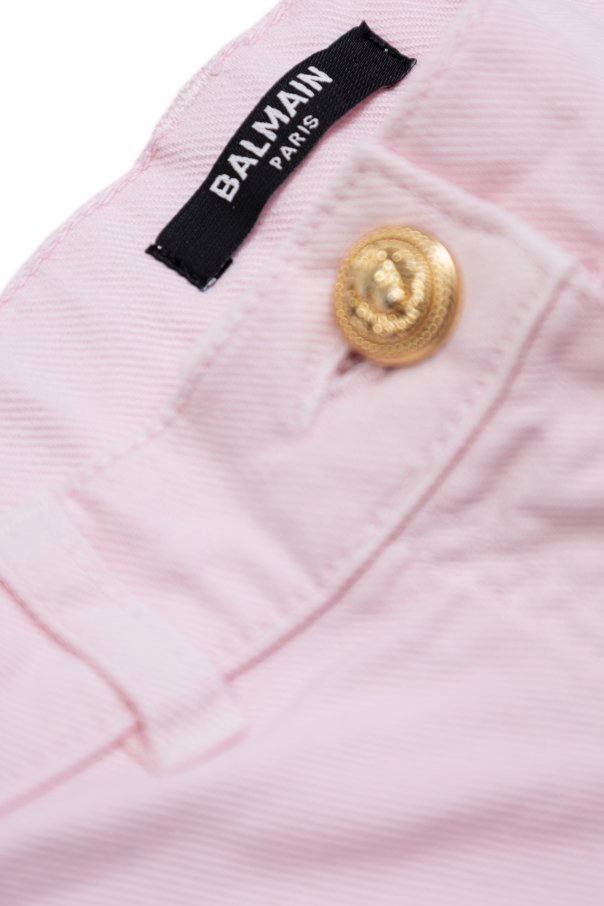 Balmain Kids Cargo denim shorts